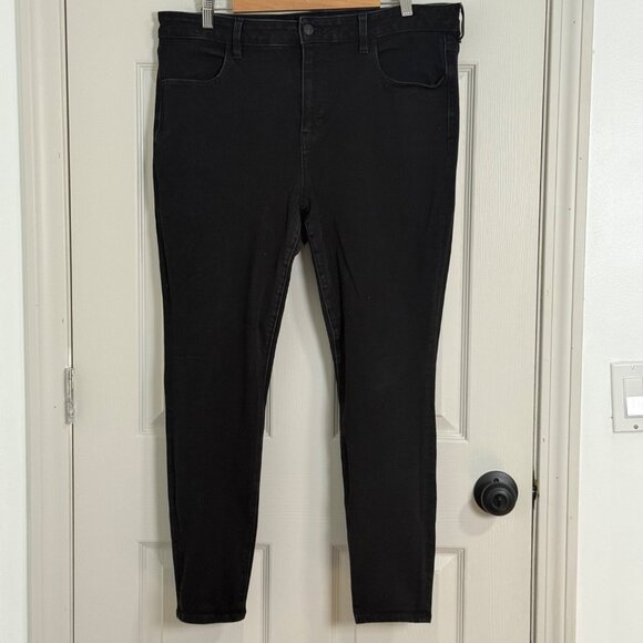 American Eagle Outfitters Denim - American Eagle Jeans Womens 18 Black Stretch Jegging Grunge Casual